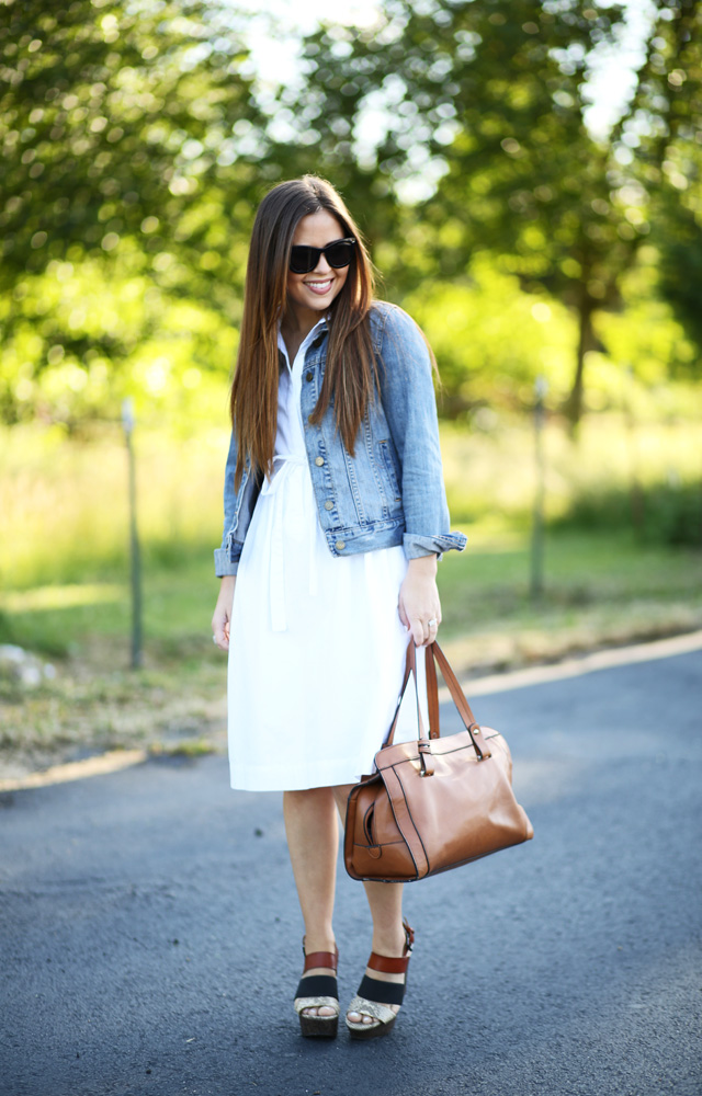 white and denim
