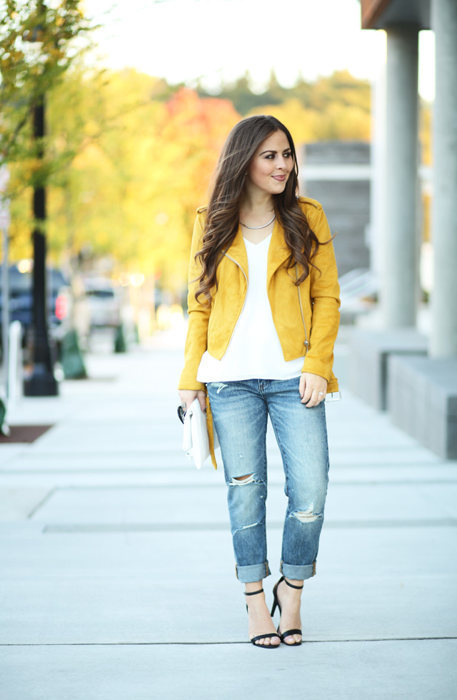 mustard-moto-jacket-ripped-jeans